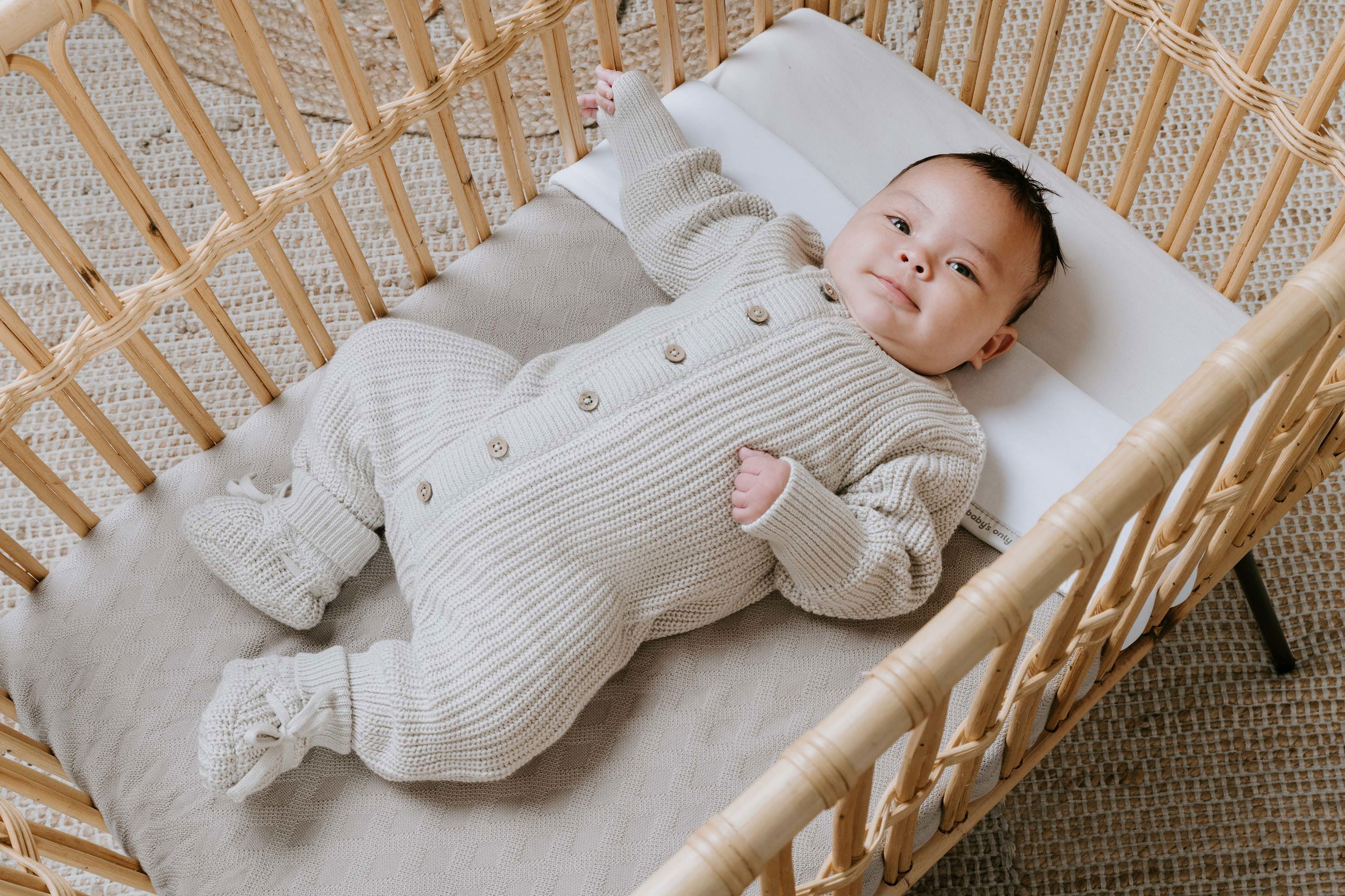 Slofjes teddy Soul warm linen - 0-3 mnd