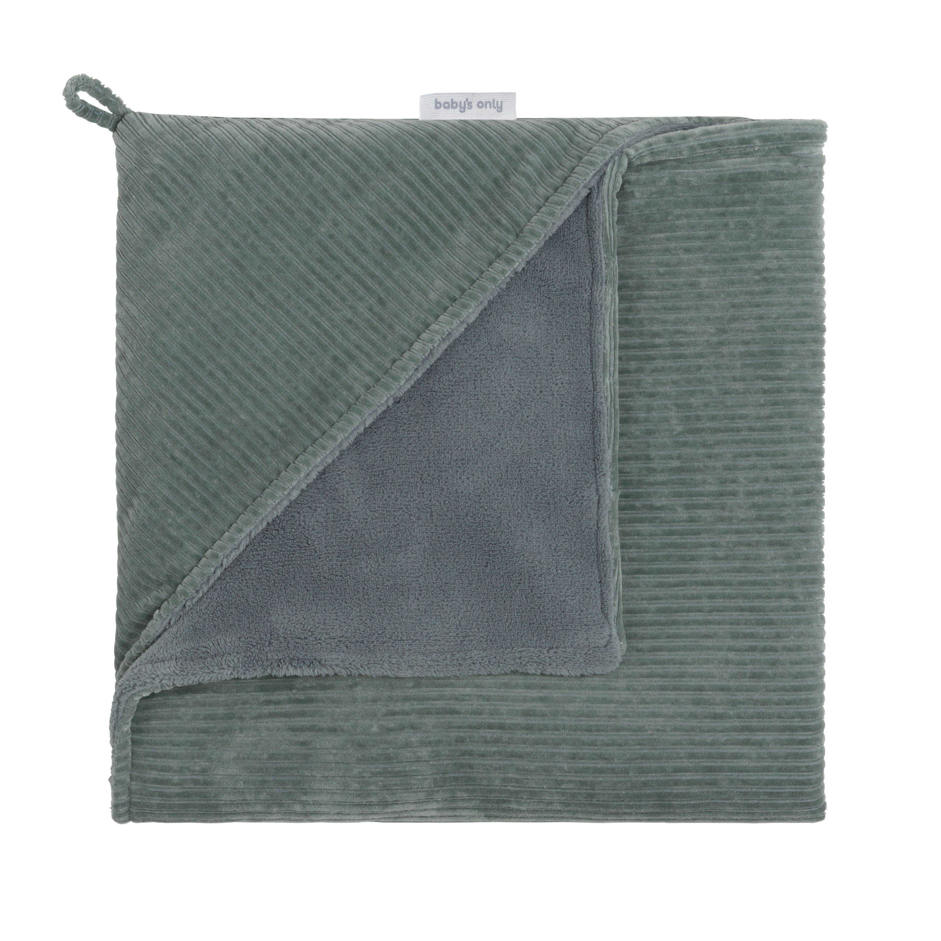 Hooded baby blanket Sense sea green