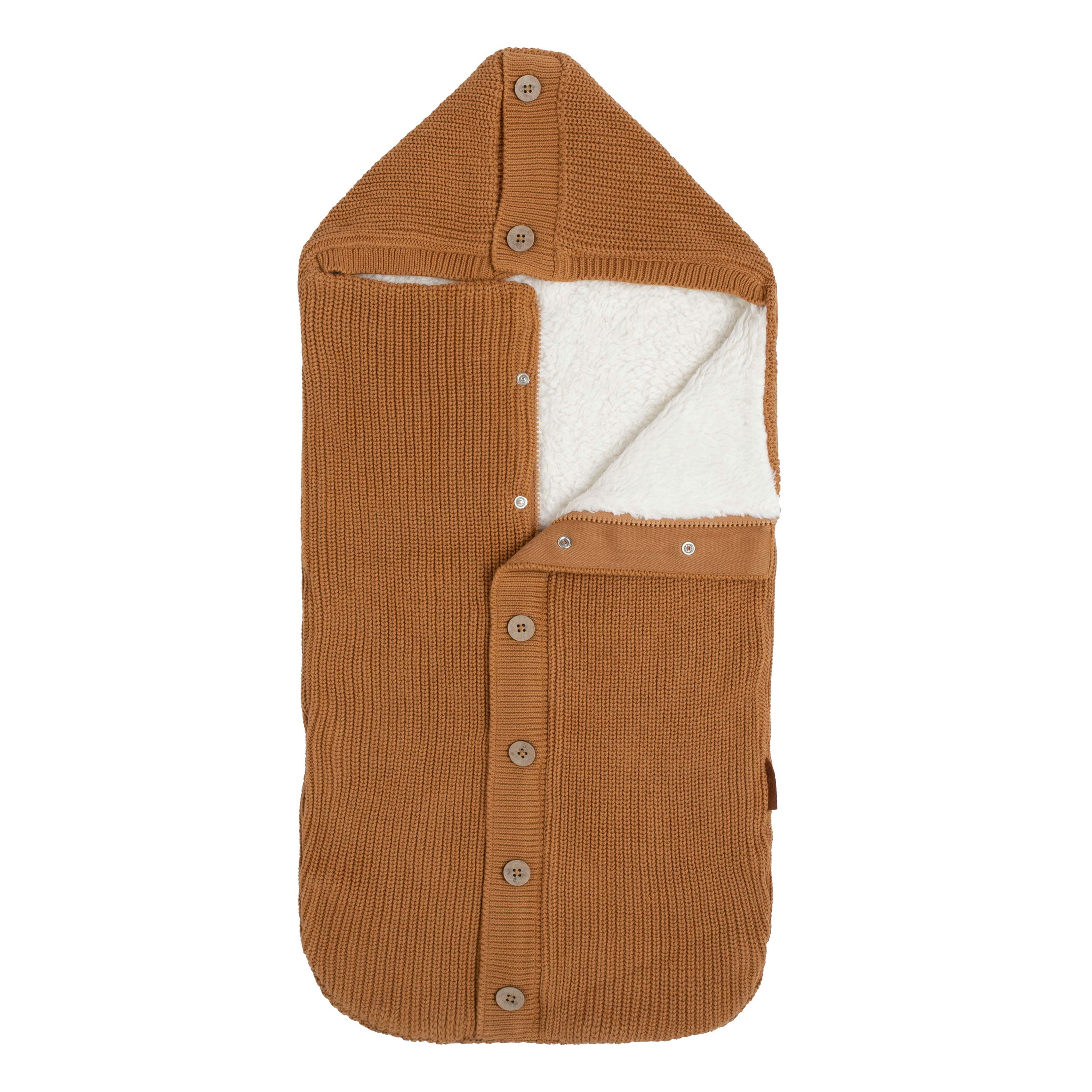 Kinderwagen Fußsack Teddyfutter Soul Caramel