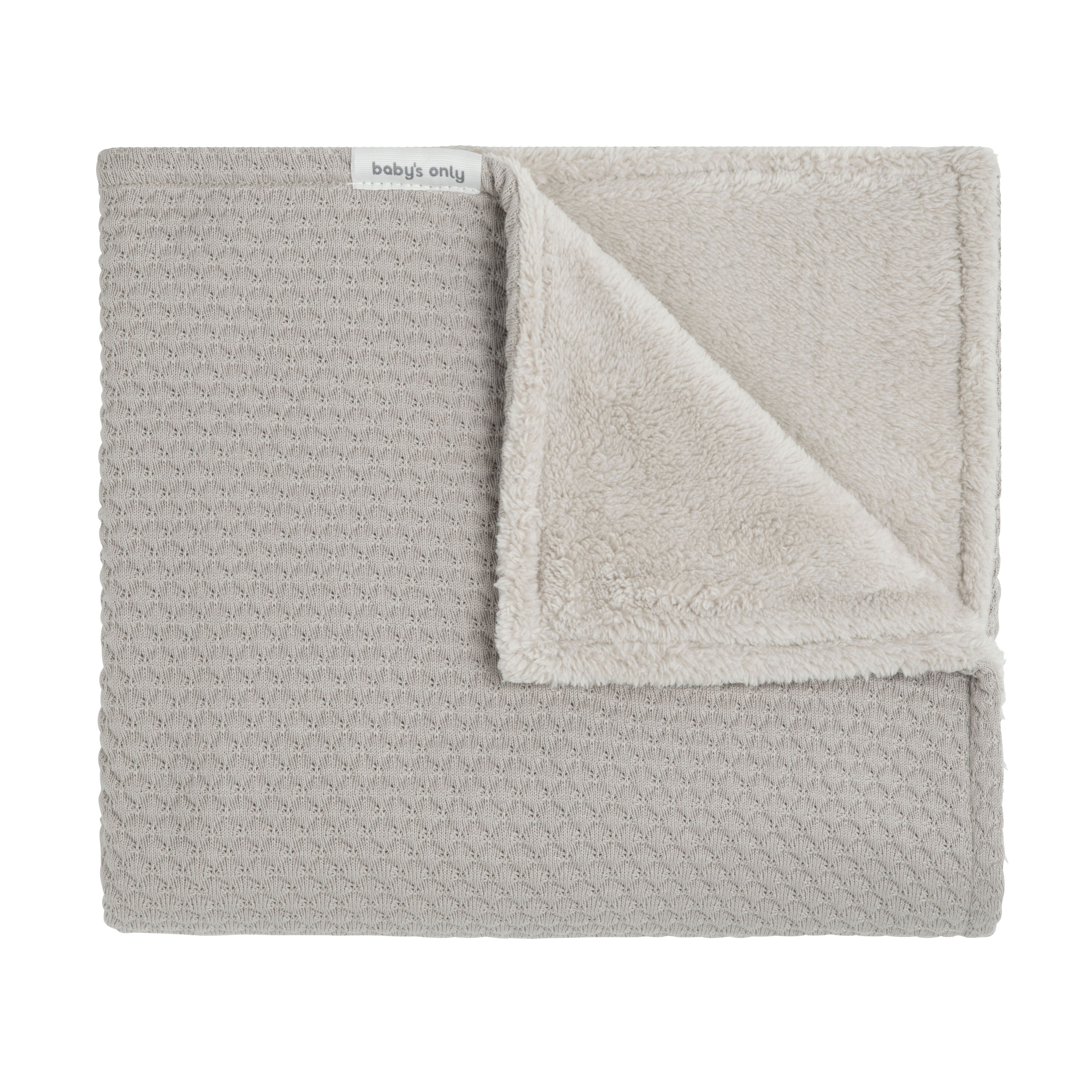 Couverture lit bébé teddy Sky urban taupe