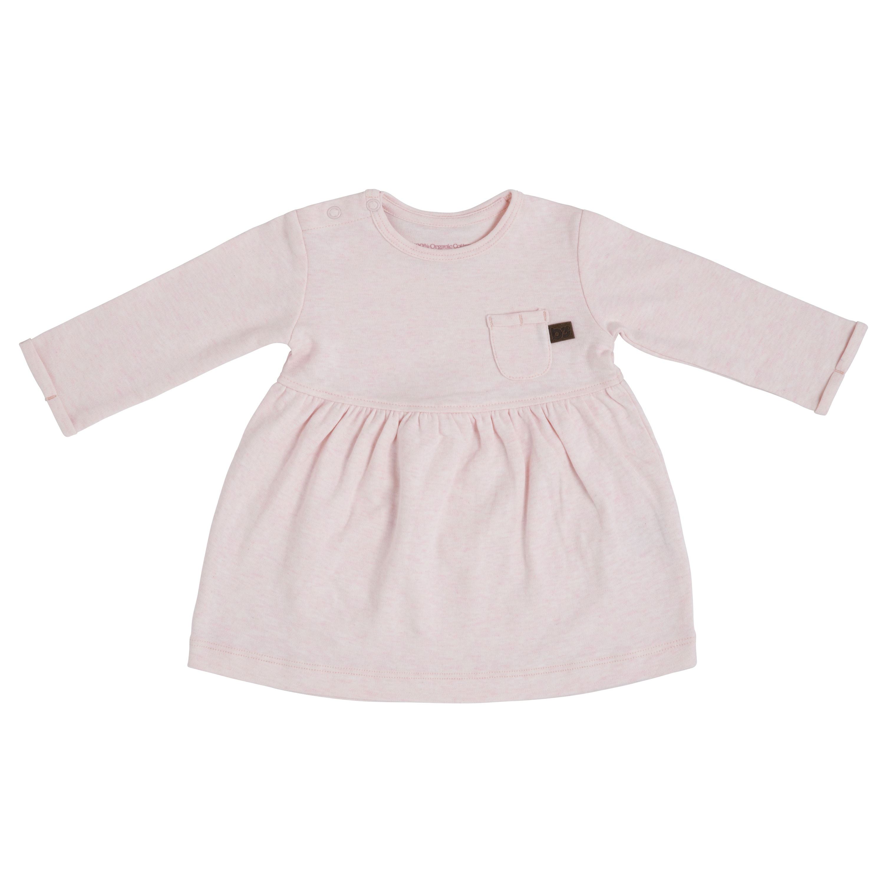 Jersey robe Melange rose très clair - 50