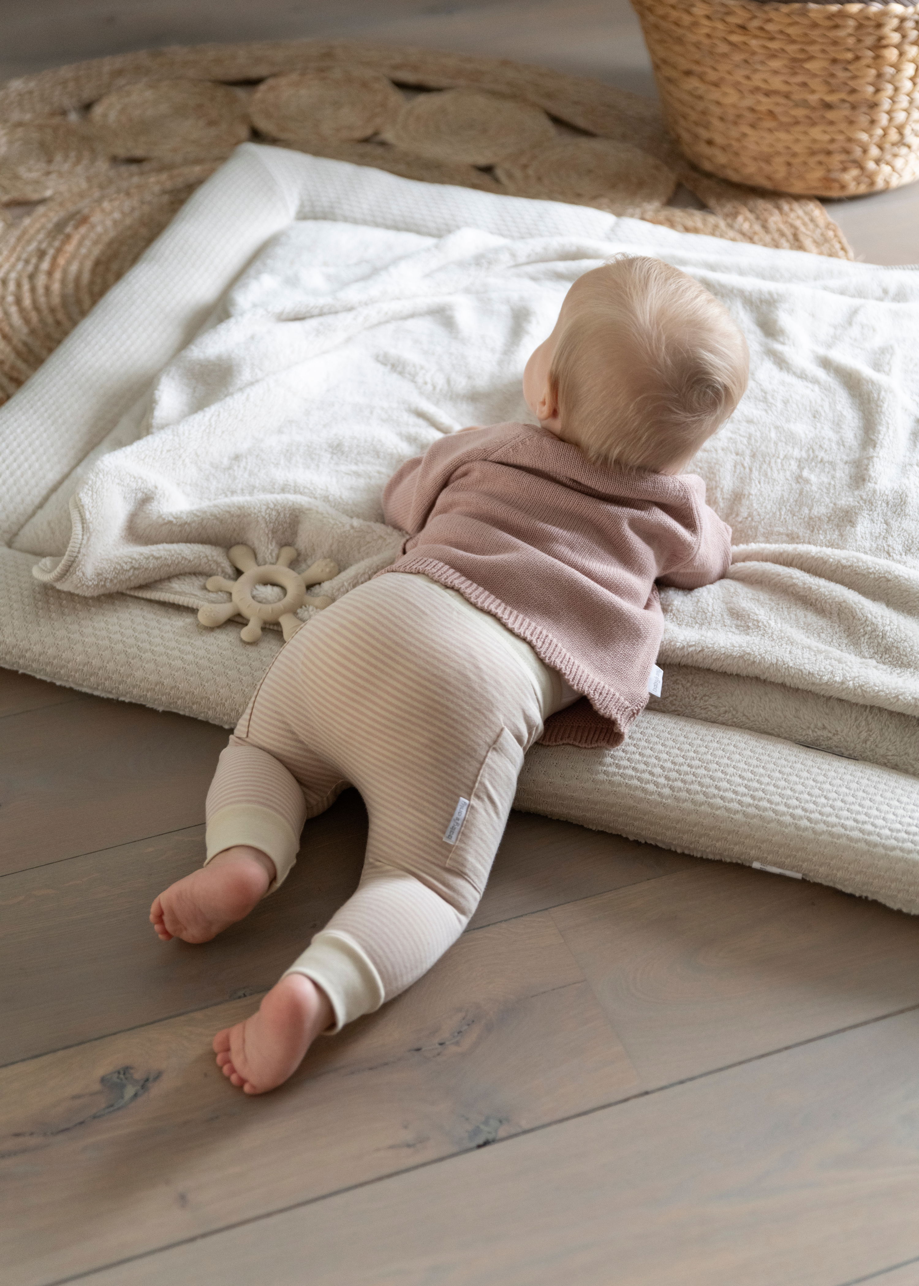 Teething ring blossom old pink