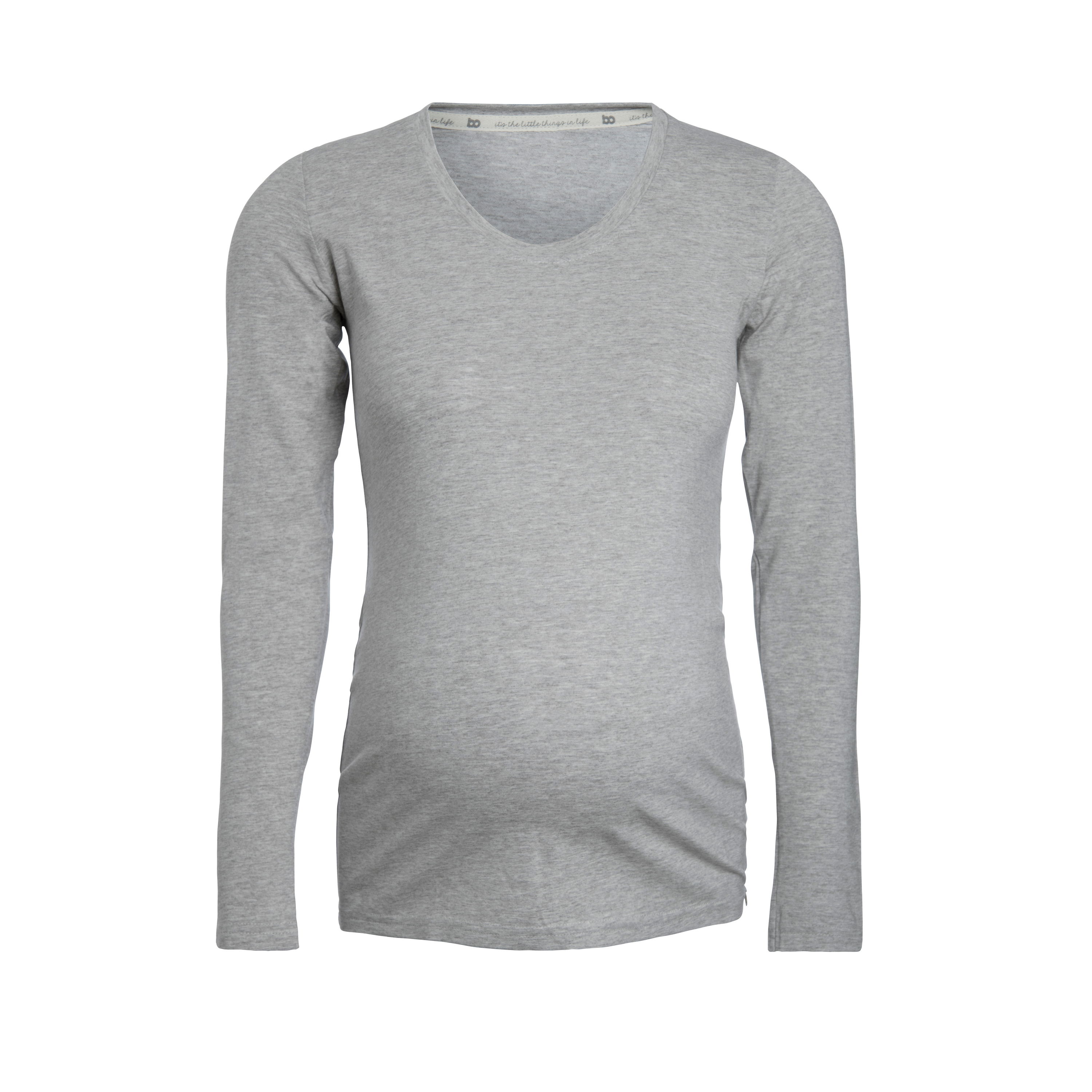 Maternity long sleeve top Glow dusty grey - L