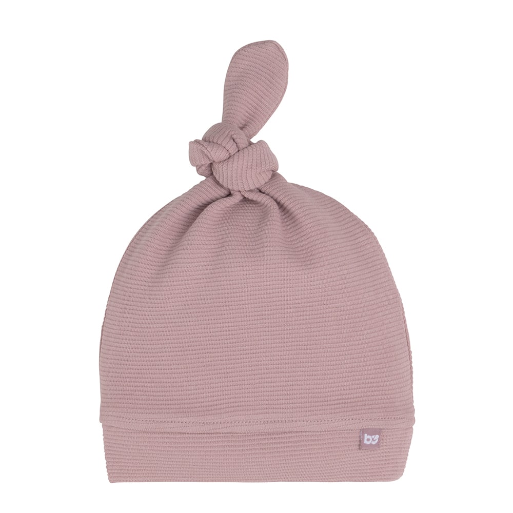 Knoopmutsje Pure oud roze - 0-3 mnd