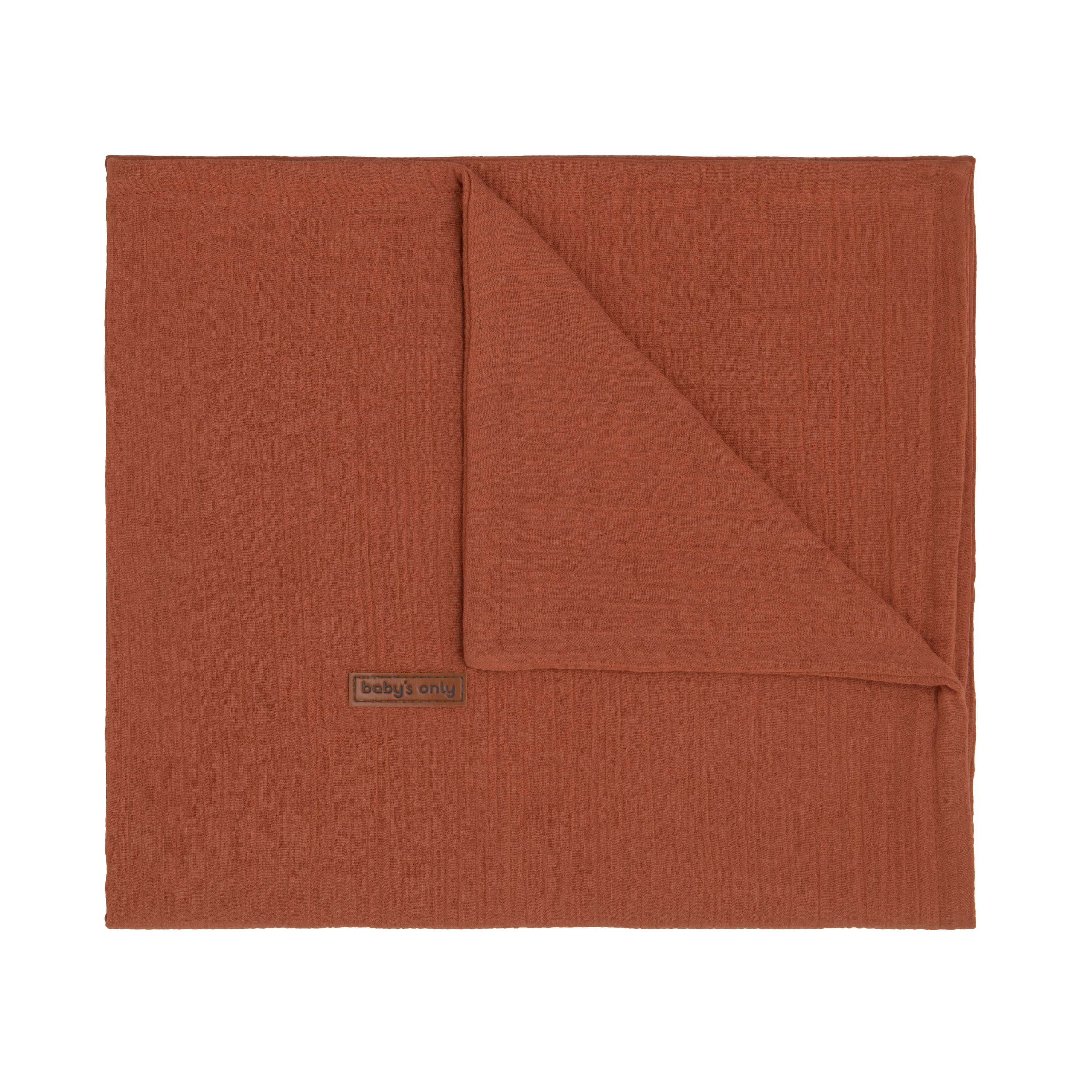 Baby crib blanket Breeze rust