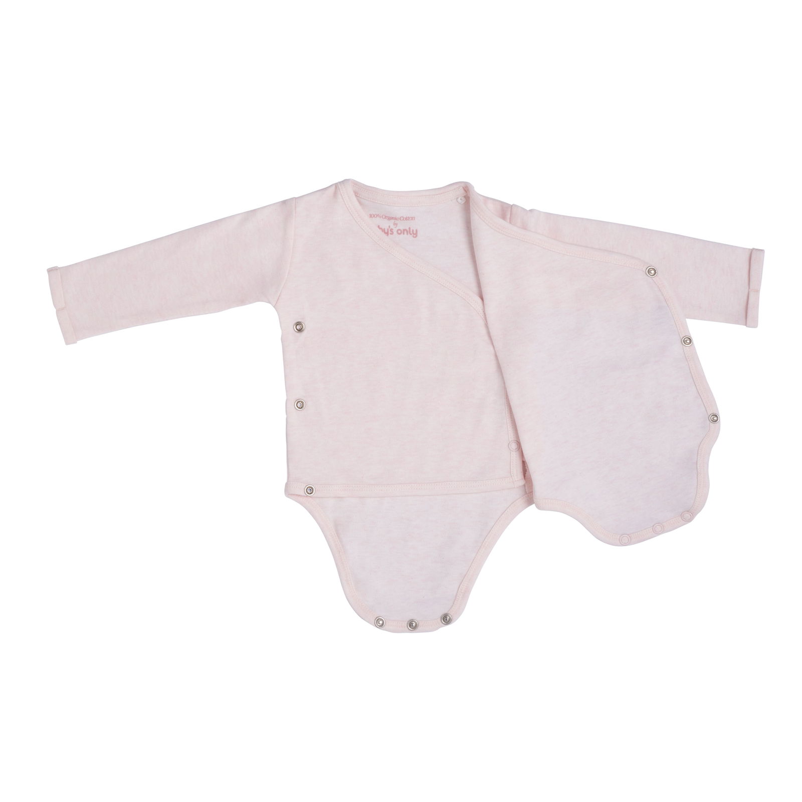 Romper long sleeves Melange classic pink - 56