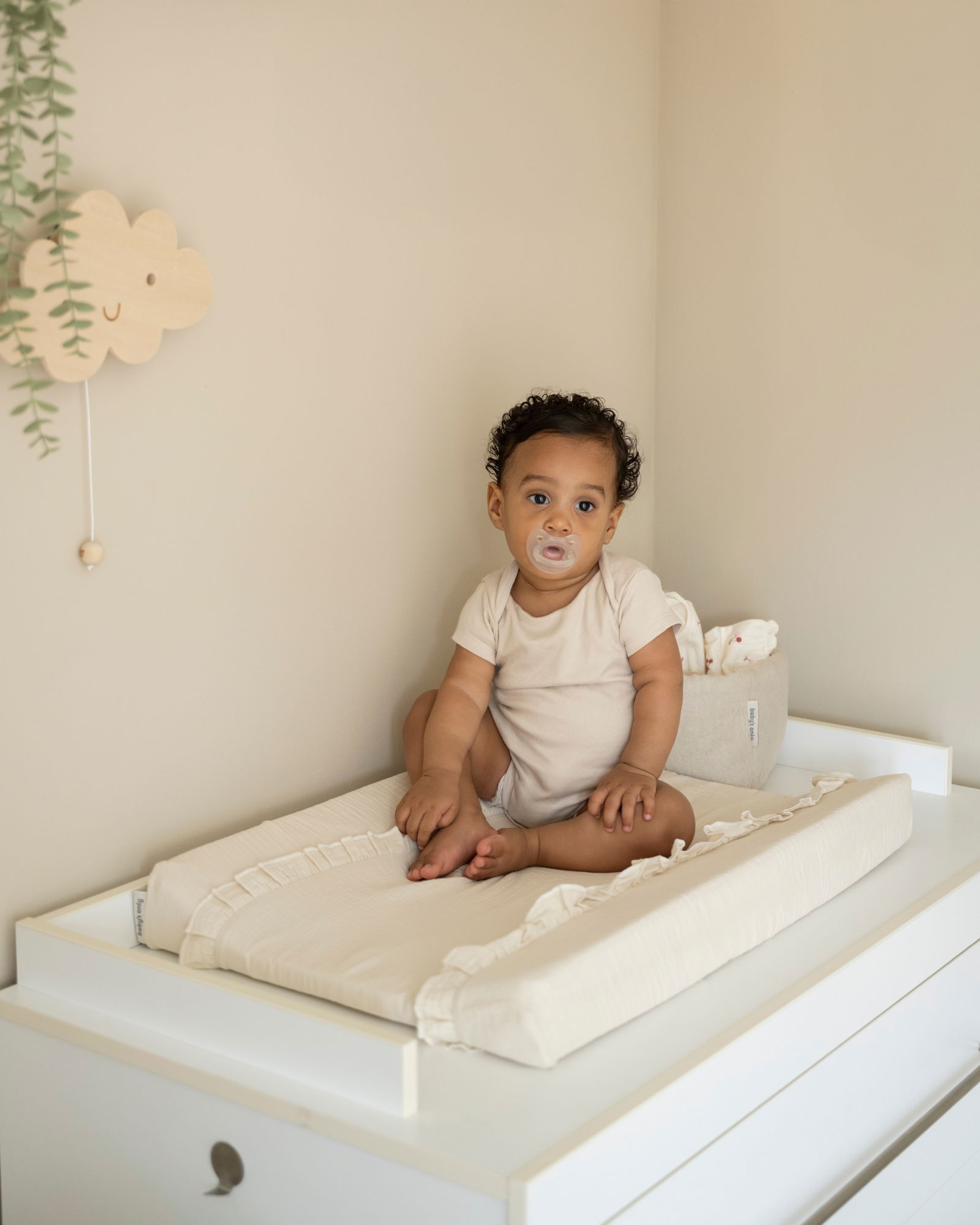 Changing pad cover Calm warm linen - 45x70
