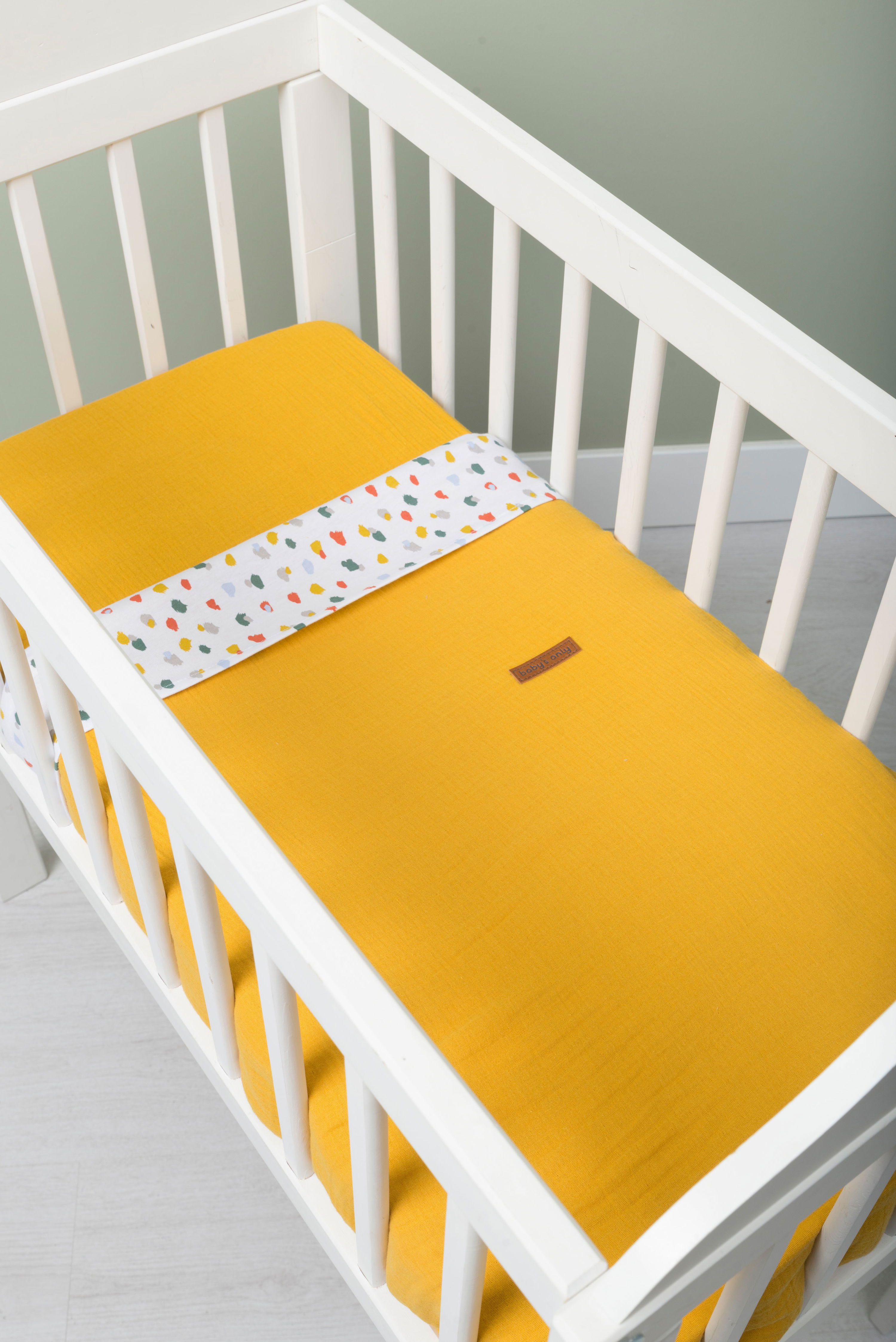 Baby crib blanket Breeze stonegreen