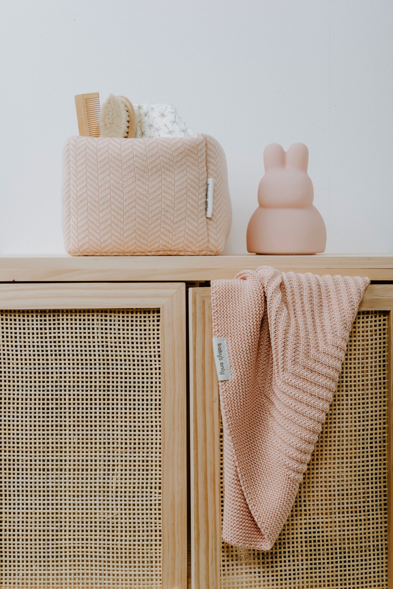 Ledikantdeken Grace blush - 100x135