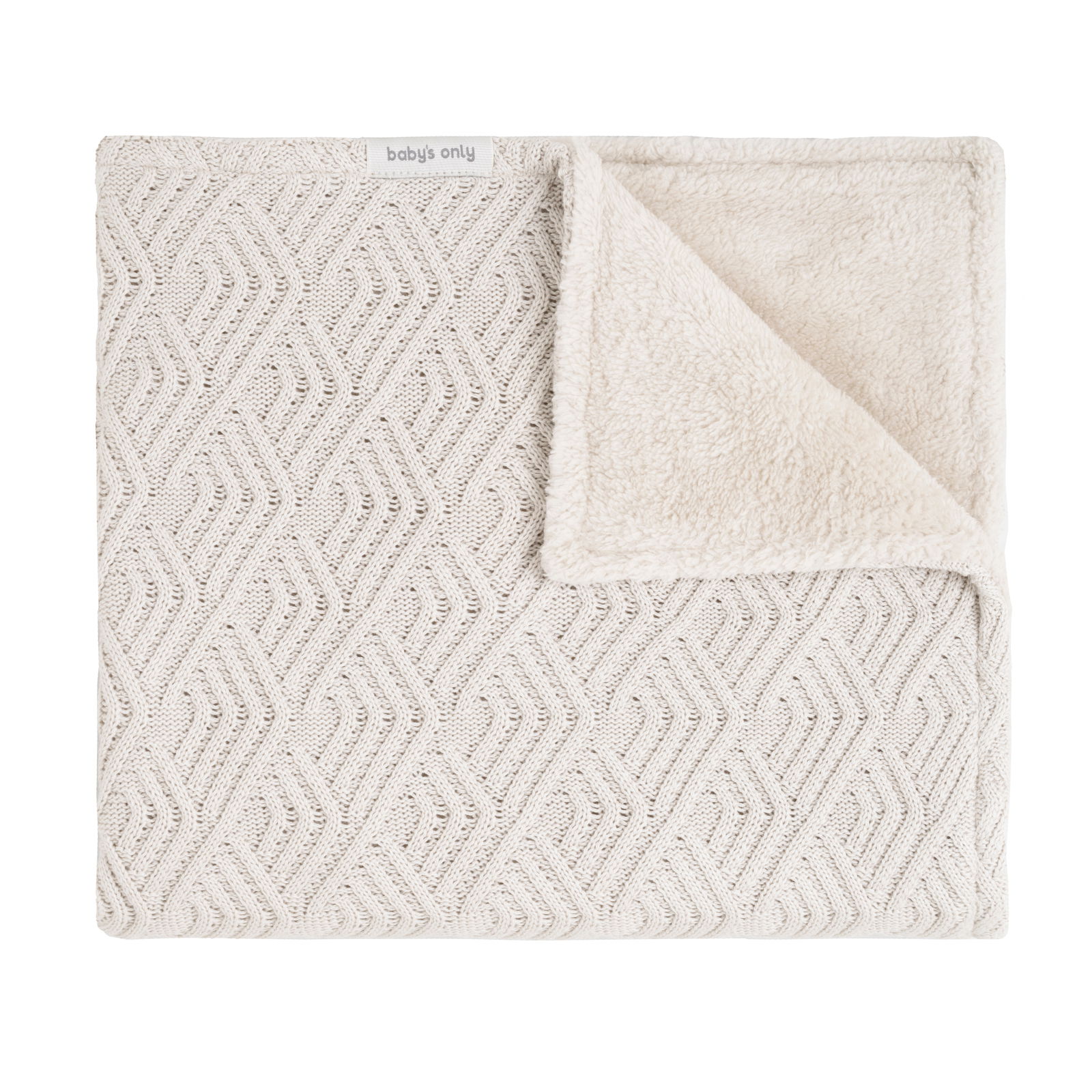 Wiegdeken teddy Sierra warm linen