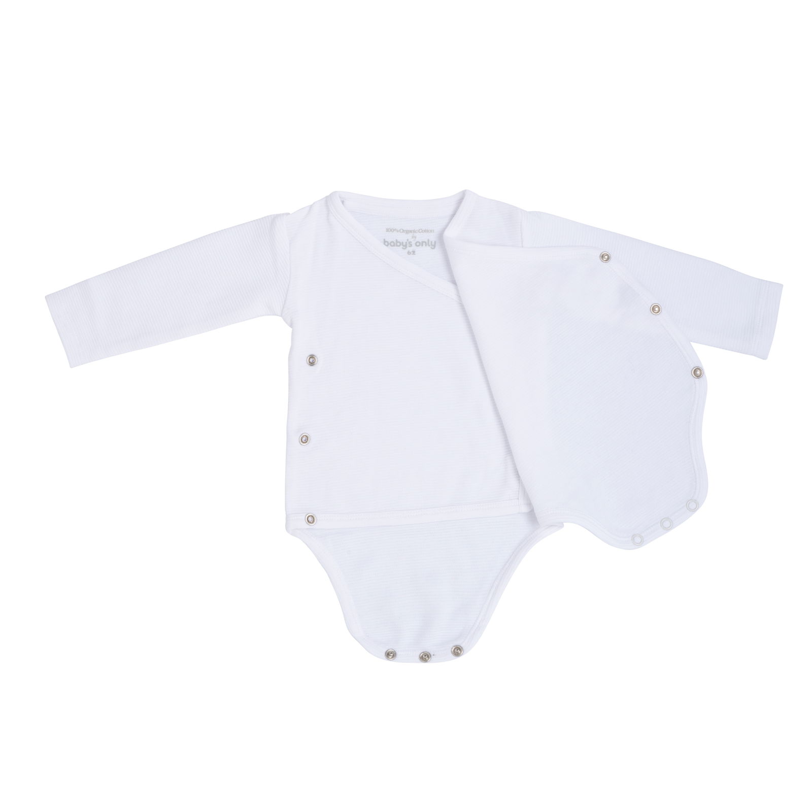 Baby Body Langen Ärmeln Pure Weiß - 68
