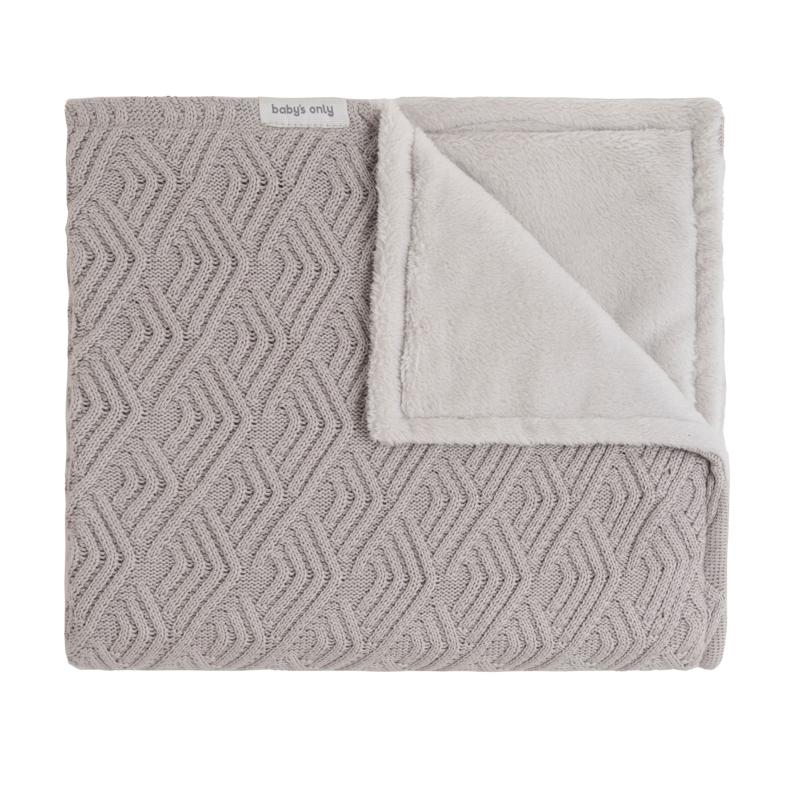 Couverture berceau teddy Sierra urban taupe