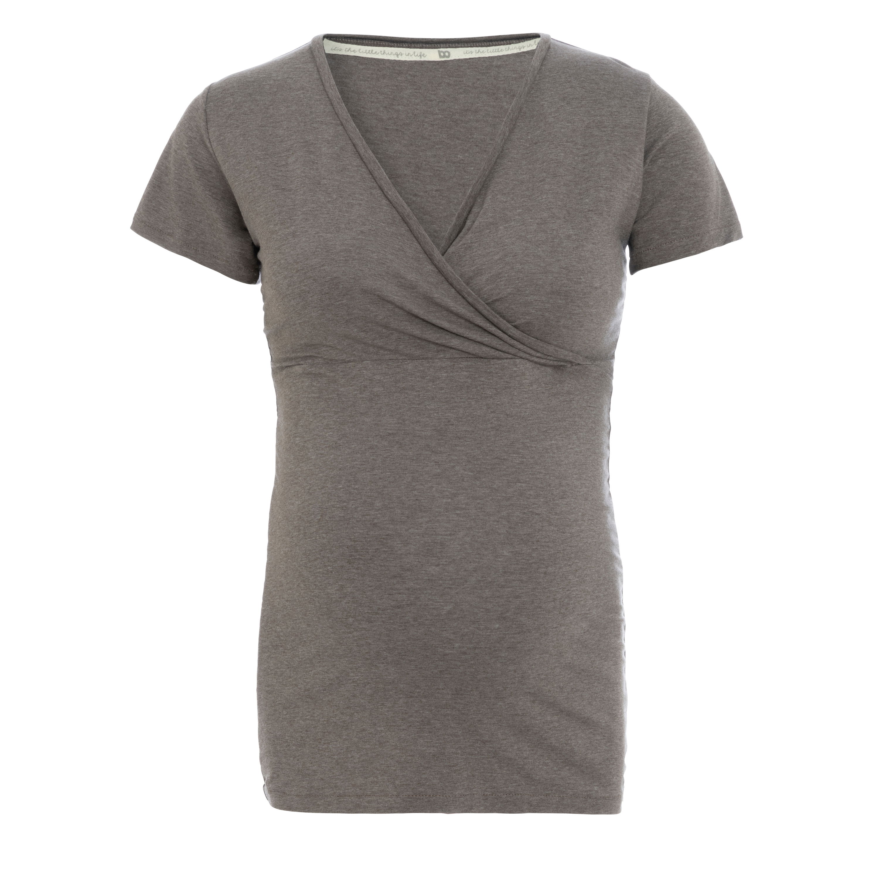 Maternity T-shirt Glow hazel brown - S - With nursing function