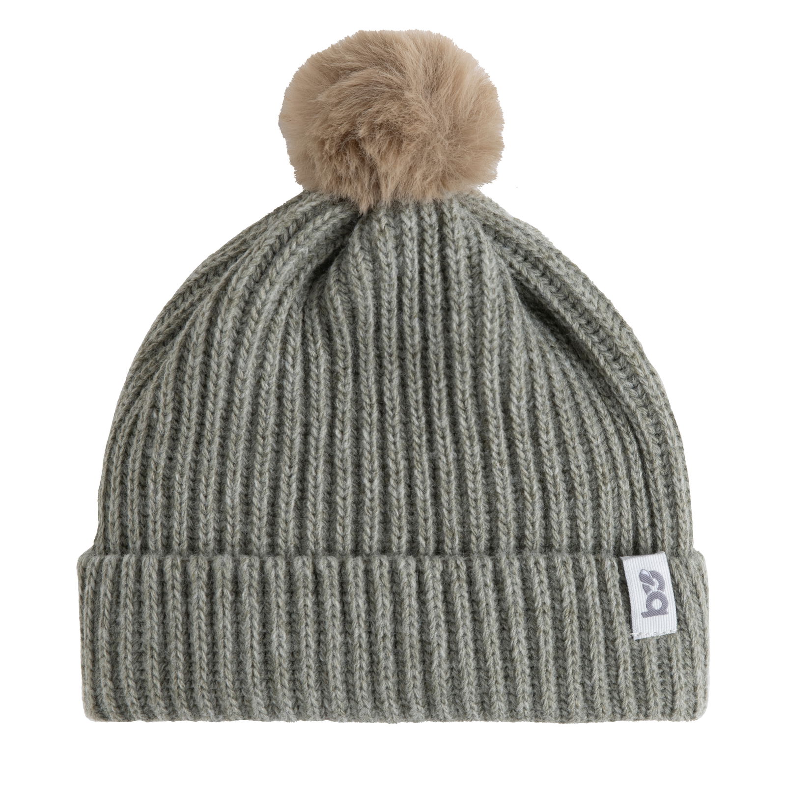 Hat with pompon Cool urban green - 3-8 years