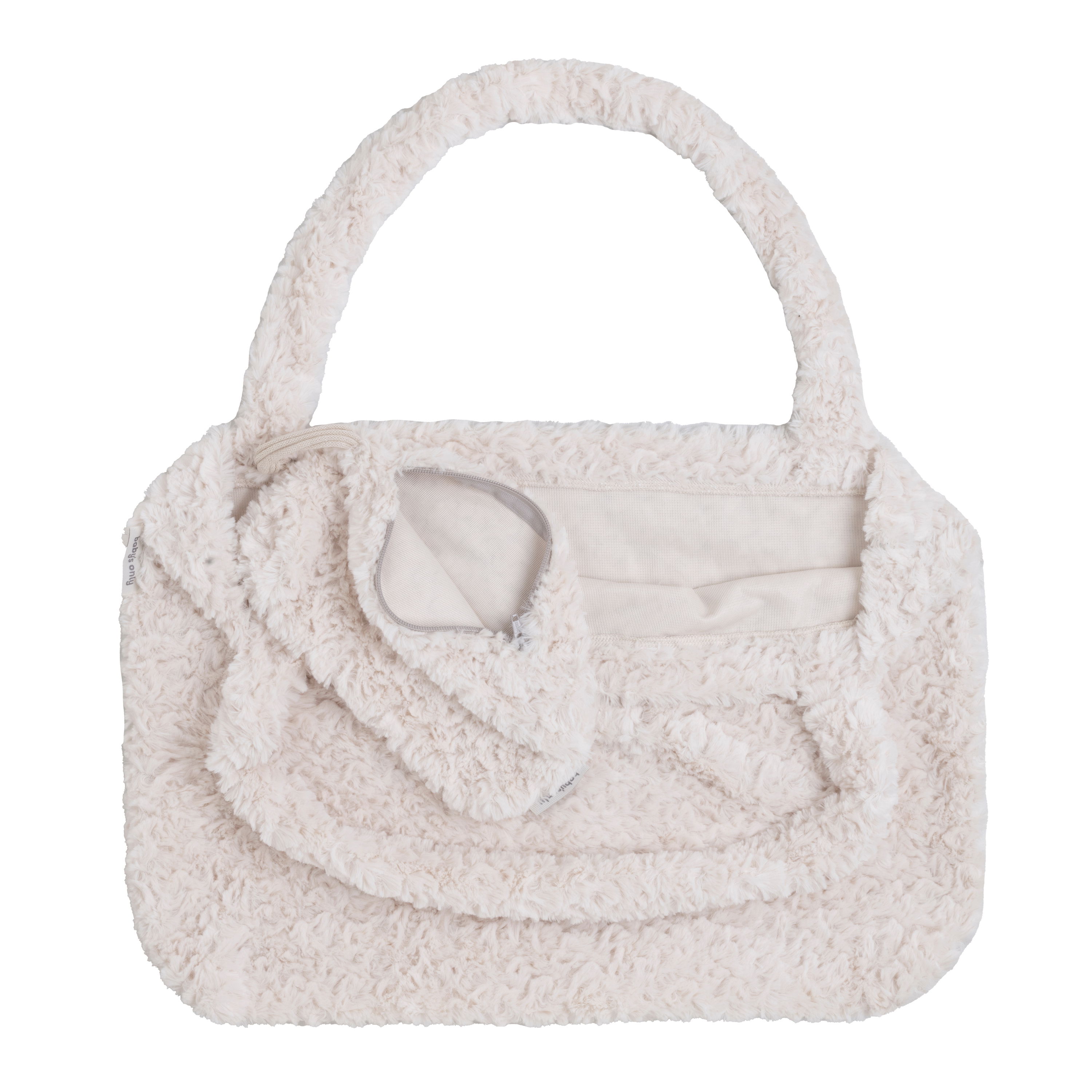 Mom bag Snow woolwhite - with pouch