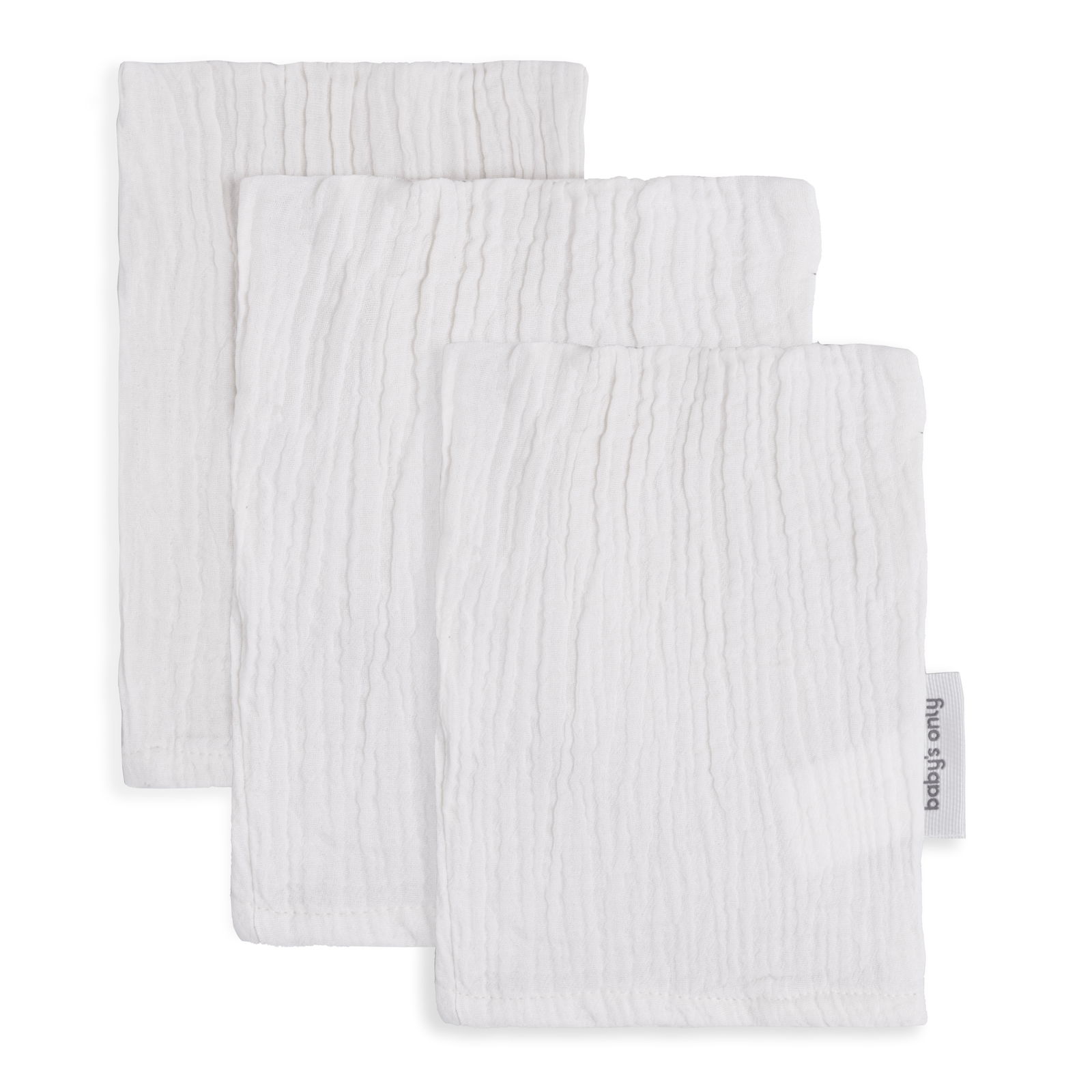 Gants de toilette Tender blanc - 3-pack