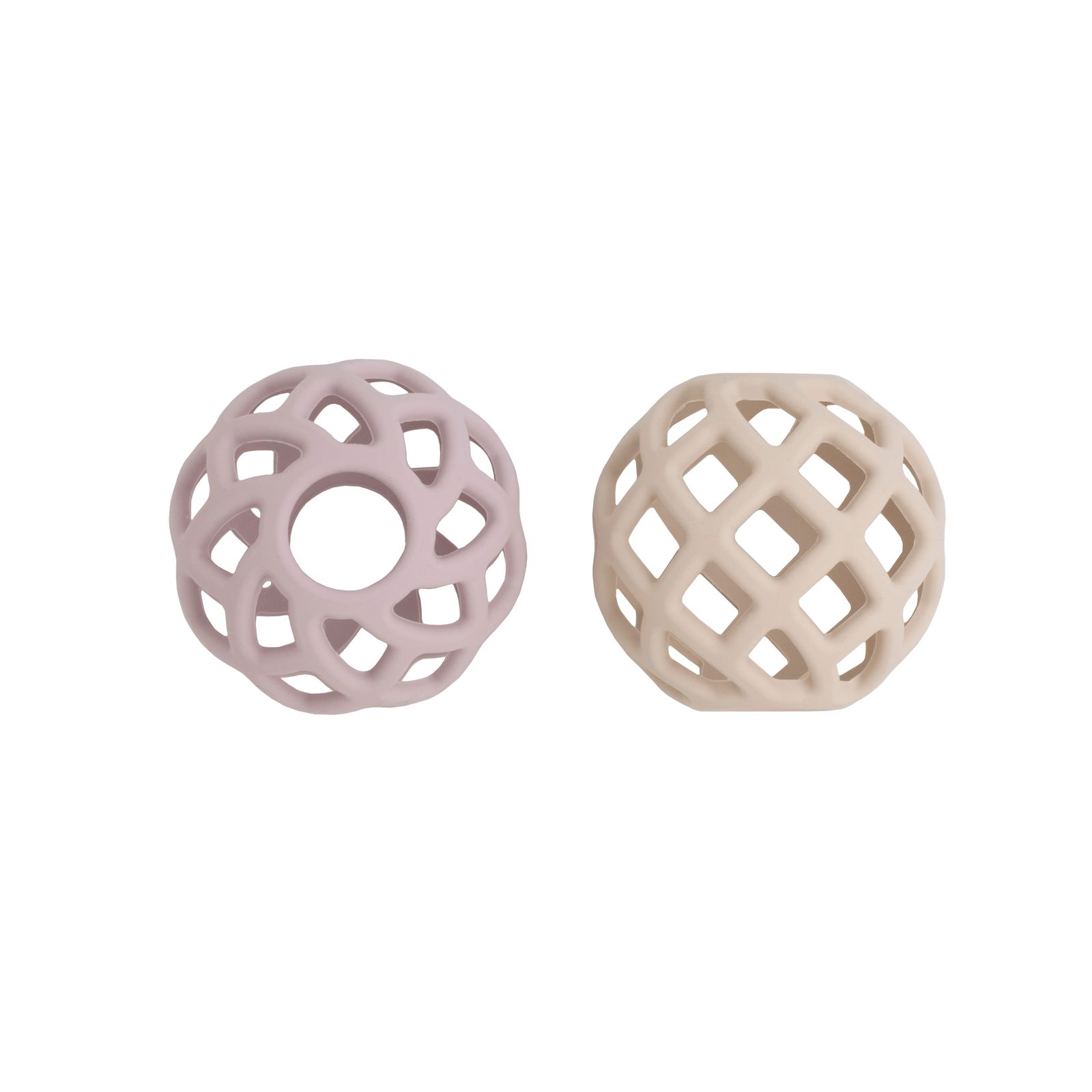 Toy ball old pink/warm linen - 2-pack