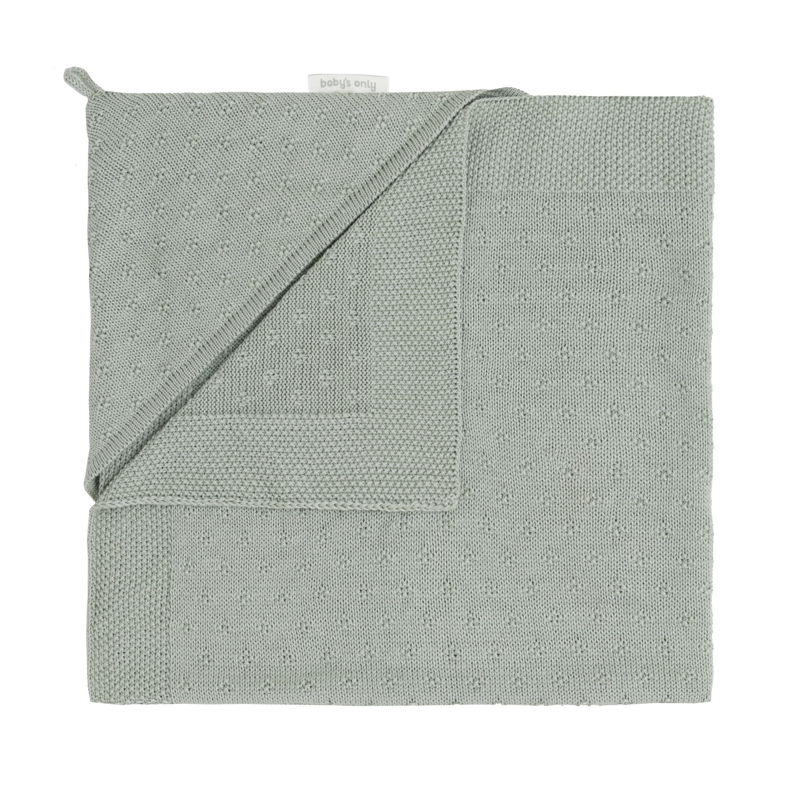 Hooded baby blanket Mood laurel green