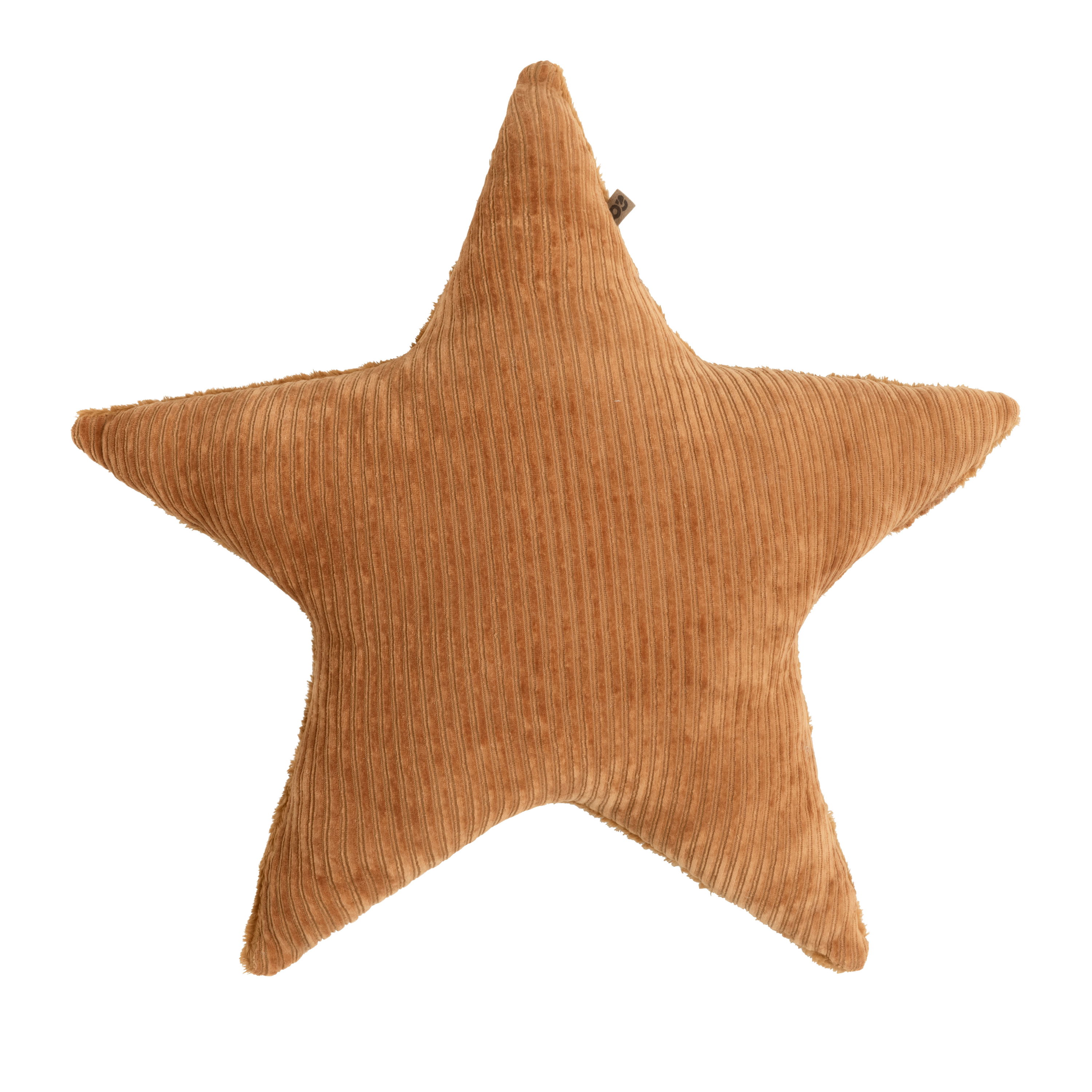 Coussin étoile teddy Sense caramel