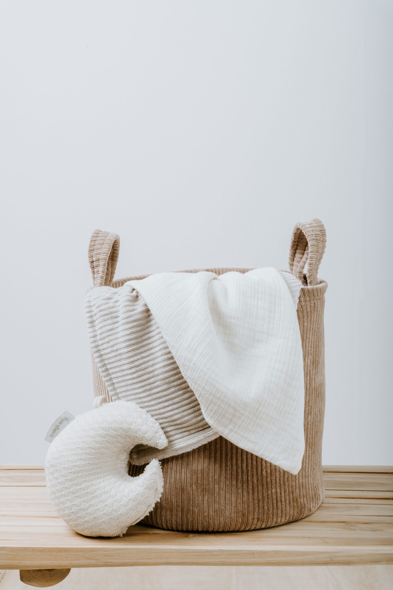 Storage basket Sense white - Ø38 cm