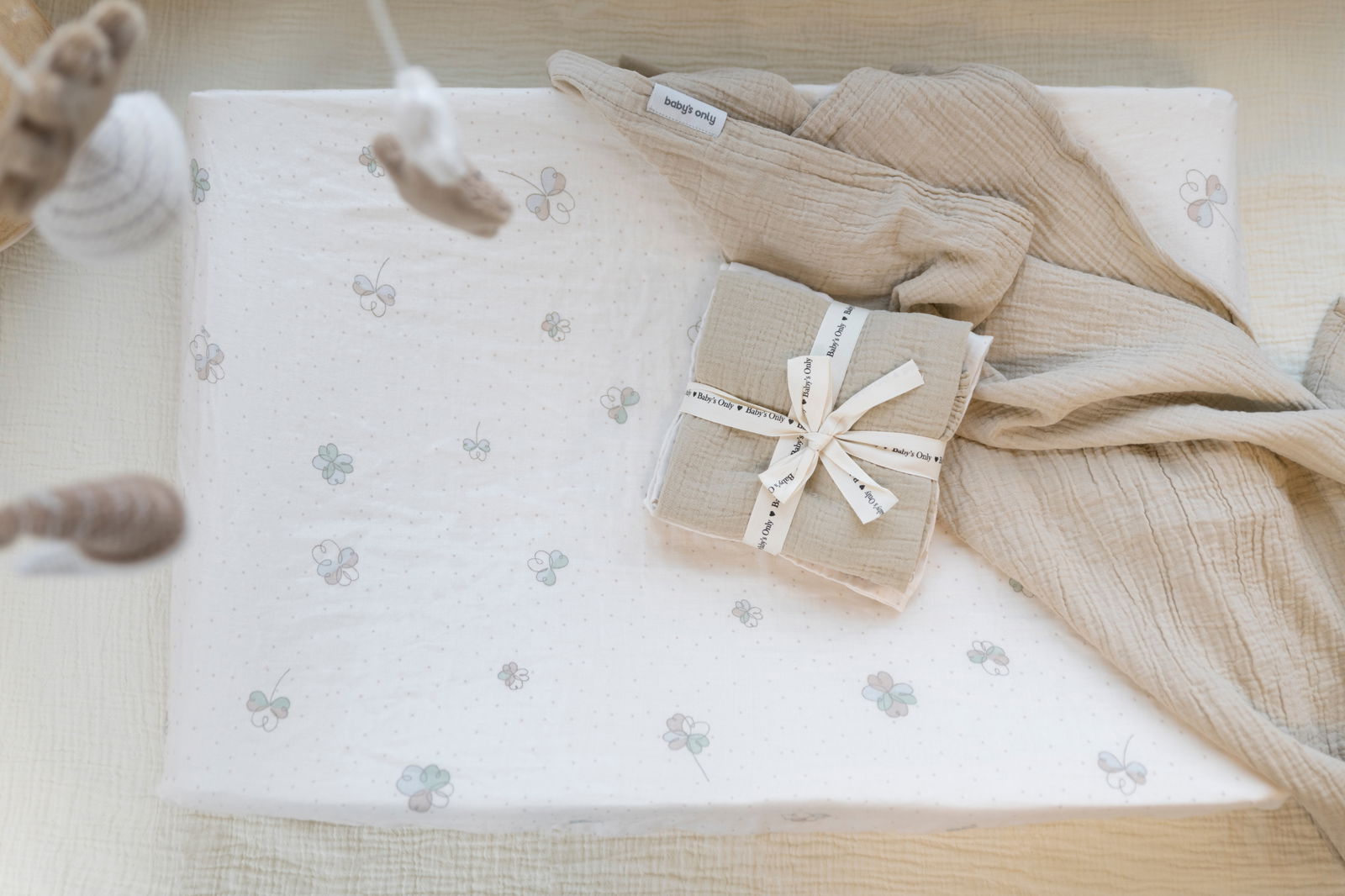 Changing pad cover Tender beige - 45x70
