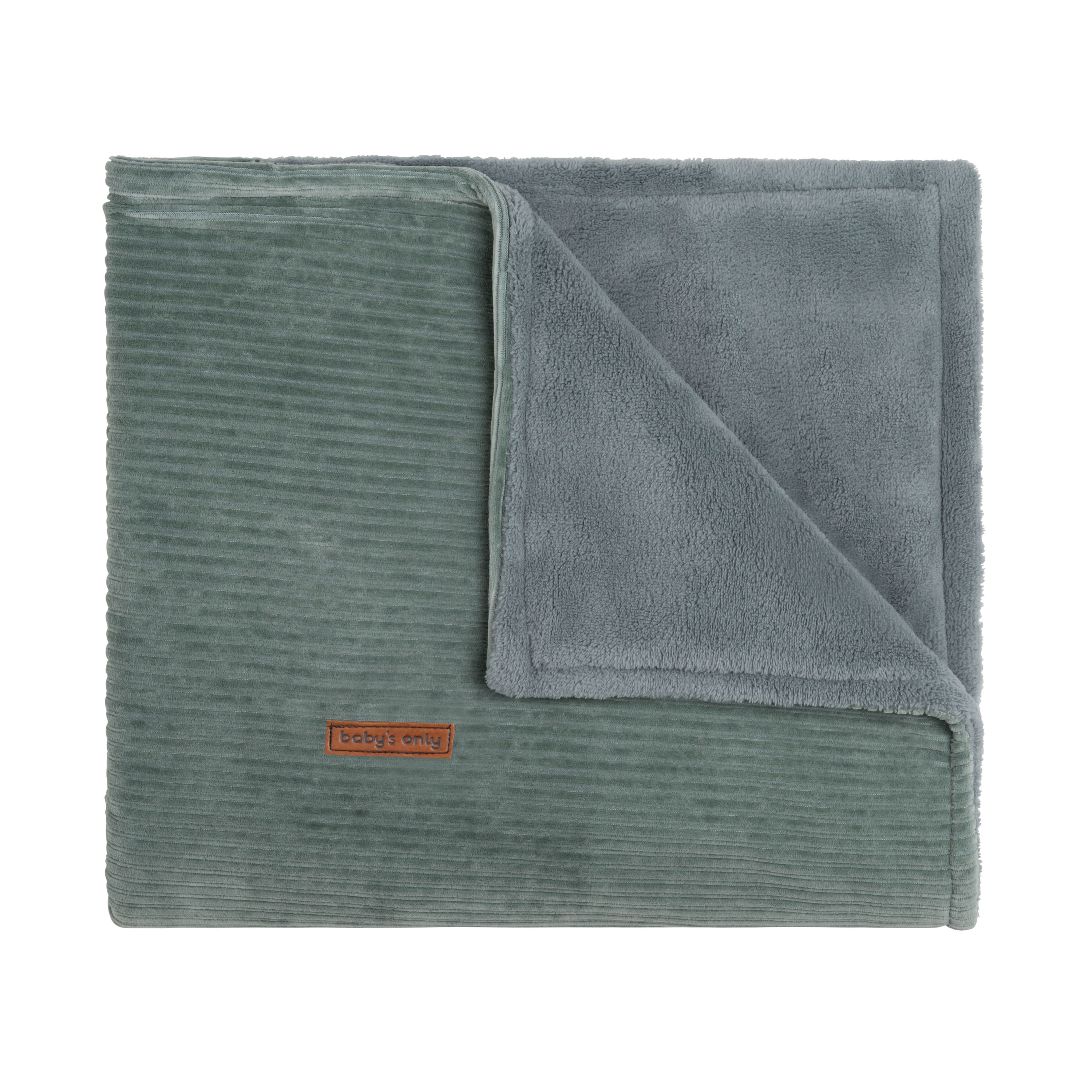 Couverture berceau teddy Sense vert d&#039;eau