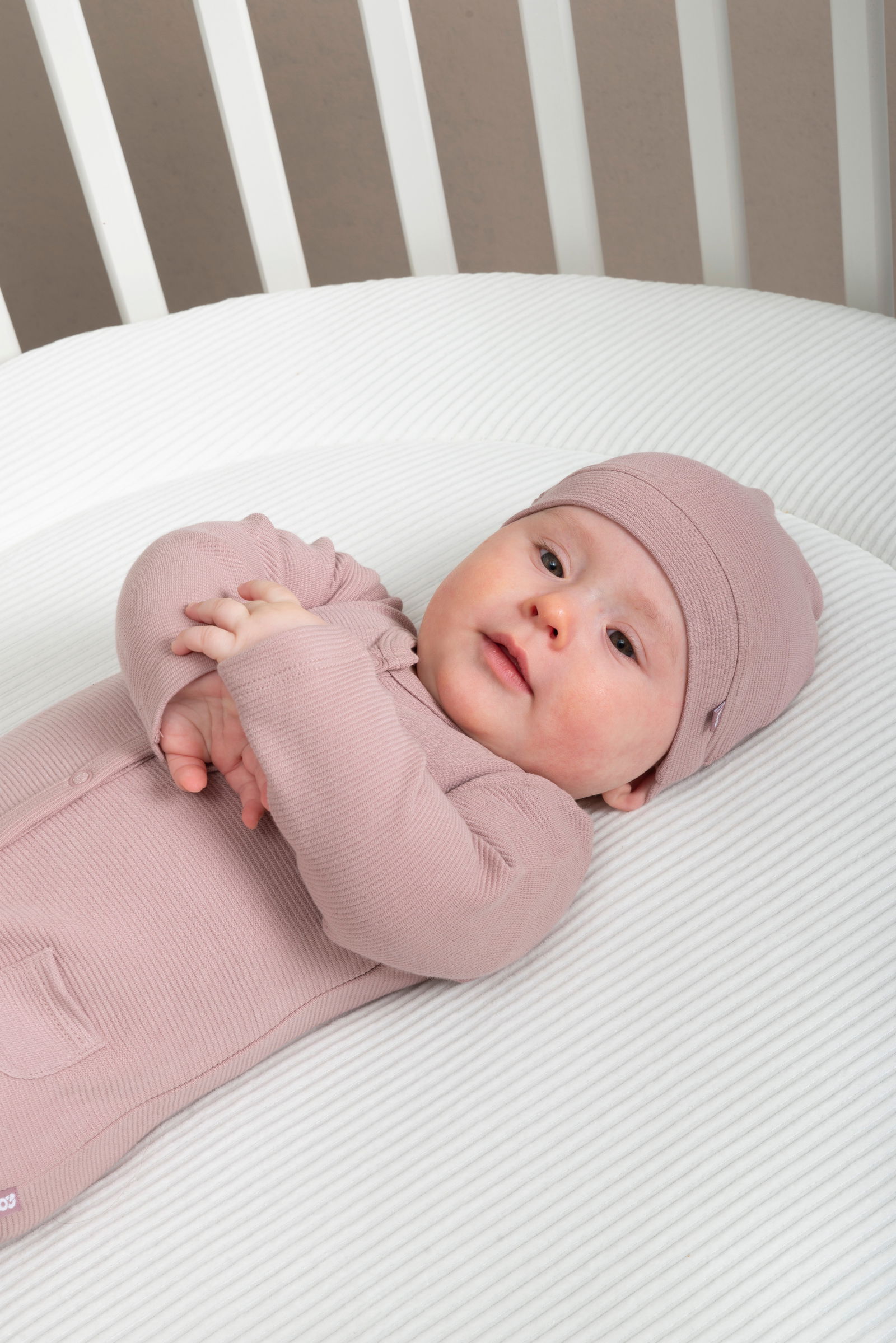 Playsuit with feet Pure old pink - 62