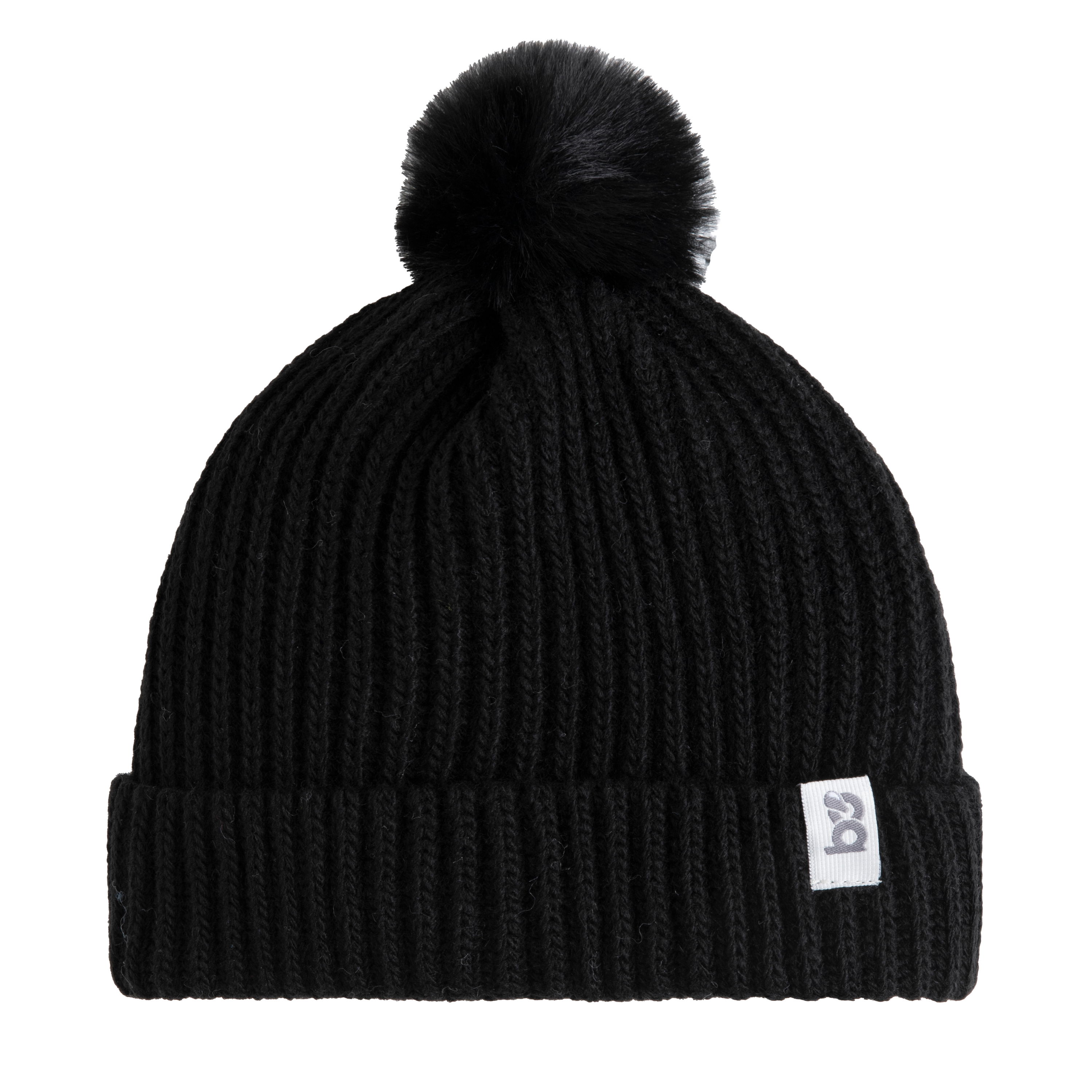 Bonnet avec pompon Cool noir - 3-36 mois